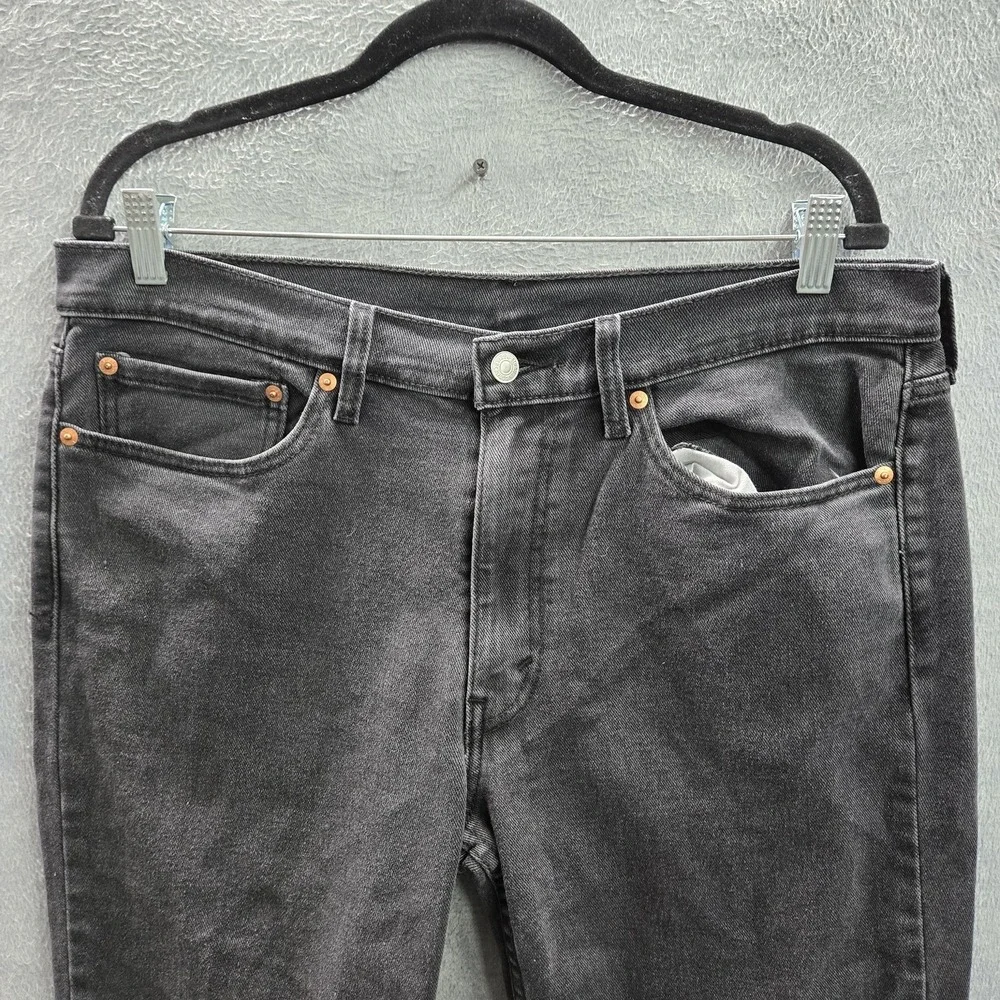 Levi's 514 Men Jeans 34X30 Black Denim‎ Straight Fit 29